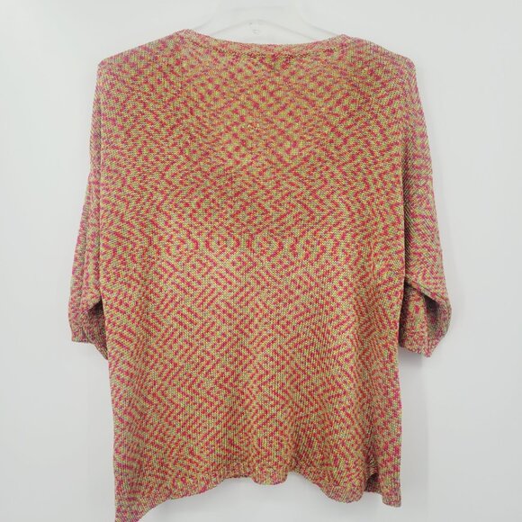 Renuar Marled Knit 3/4 Sleeve Button FrontCardigan - Picture 2 of 9